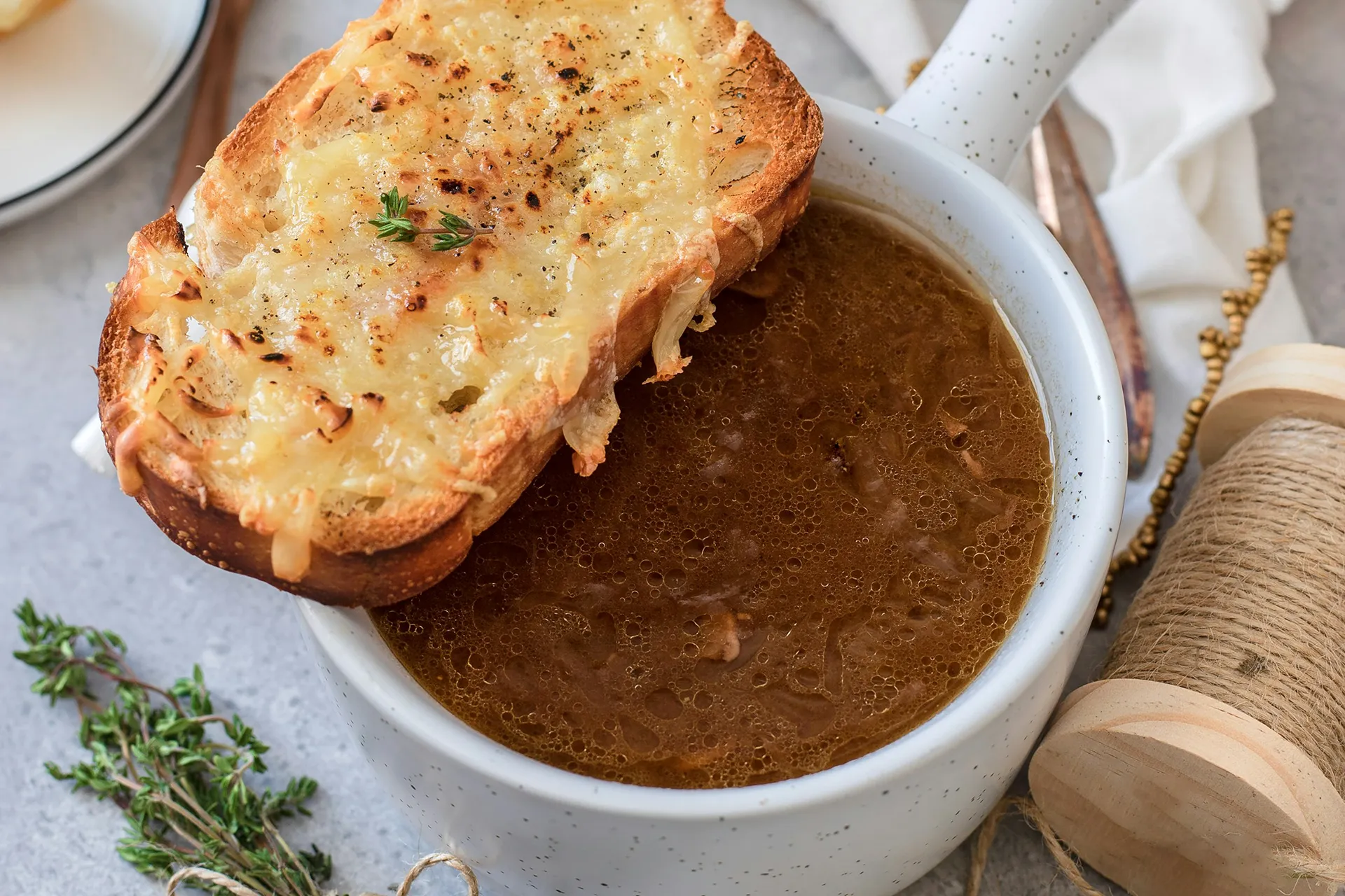 uiensoep met sjalot ediks smaak azijn