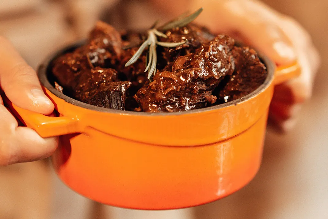 Stoofvlees met appelstroop edik milde smaakazijn